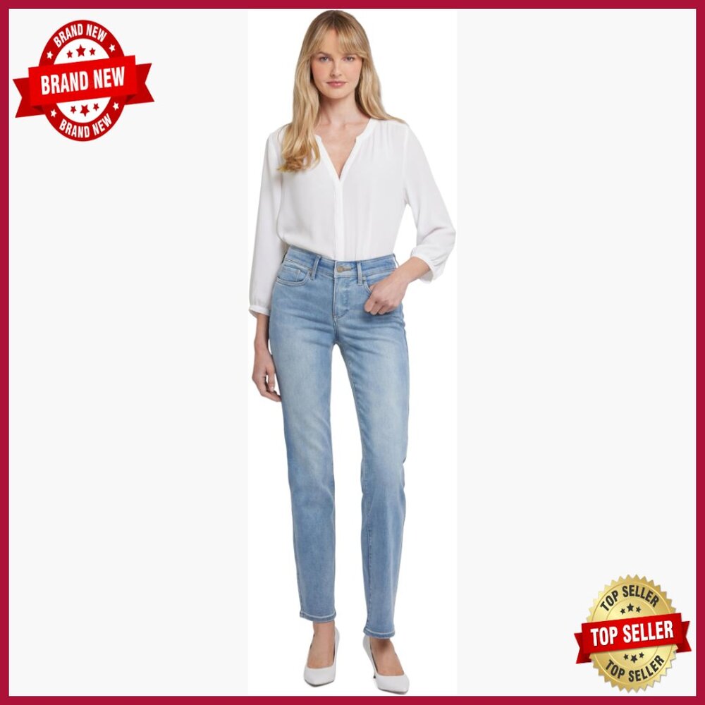 Straight Leg Jeans With Lift Tuck Technology, 32" Inseam, Mid Rise
